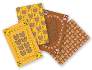 Spielkarten "Katze" und "Maus"